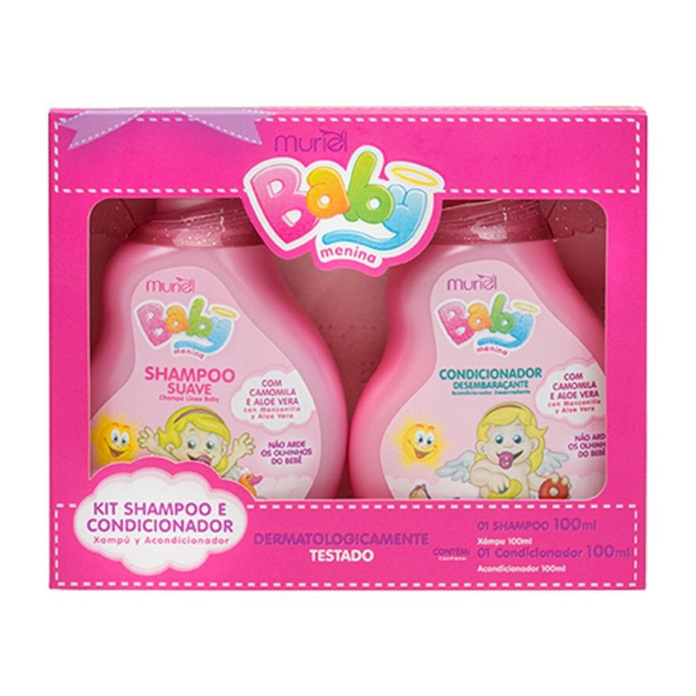 Creme Pentear Umificante Camomila Bebê Baby Muriel Rosa 100ML Lari Moon