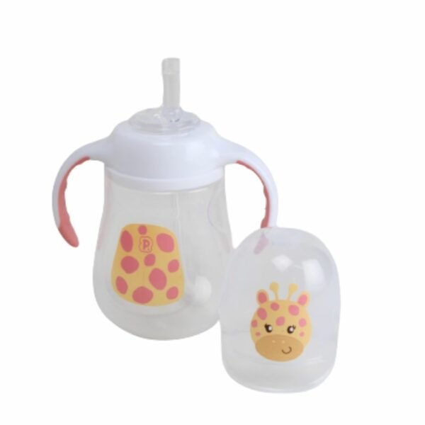 Prato Giratório + Copo Infantil 360° Não Derrama Rosa - Shop Macrozao