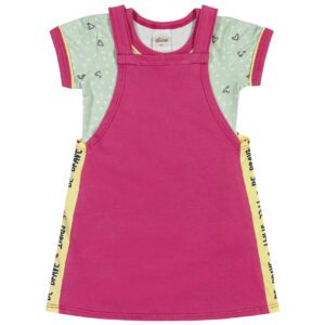 Vestido Com Blusa Elian Rosa/Corações 231646