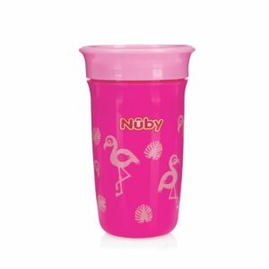 Copo Decorado 360 Antivazamento Nuby Rosa Flamingo 10620-016