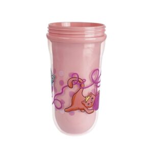 Copo Térmico Com Bico Rígido Rosa Nuby 270ml NB10183/086