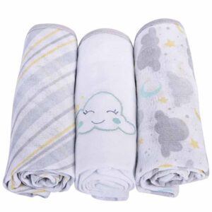 Fralda Baby Nice C/3  Nuvem/Cinza 345714