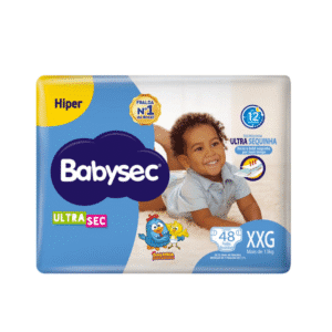 Fralda Infantil Babysec Ultrasec Hiper XXG com 48 Unidades