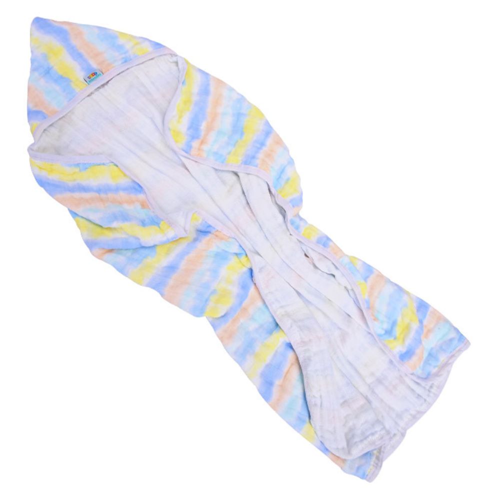 Toalha de Banho Mini Herdeiros Be Happy Soft Azul 652204