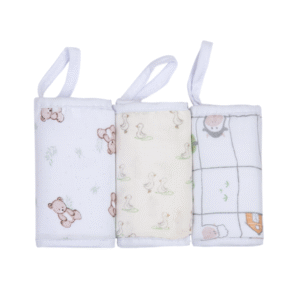 Pano De Boca Papi Soft Premium C/3 Masculino Estampado/Ursinho Bolinha 1563/1863