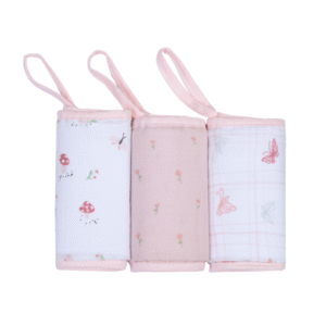 Pano De Boca Papi Soft Premium C/3 Feminino Estampado Rosa/Encanto Cogumelo 1563/1859