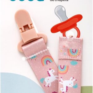 Prendedor De Chupeta Buba +3m Feminino Rosa/Unicórnio 18822