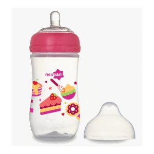 Mamadeira Neopan 300ml Bico Redondo Rosa Doces 2802
