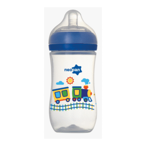 Mamadeira Neopan Azul Trem 300ml Bico Redondo 2801