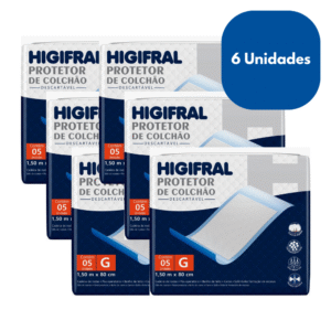 Protetor de Colchão Geriátrico Higifral Descartável G com 30