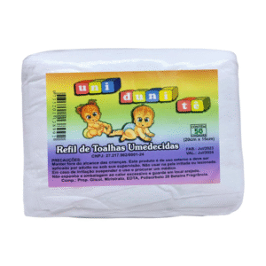 Refil de Toalha Umedecida Uni Duni Tê com 60 Unidades