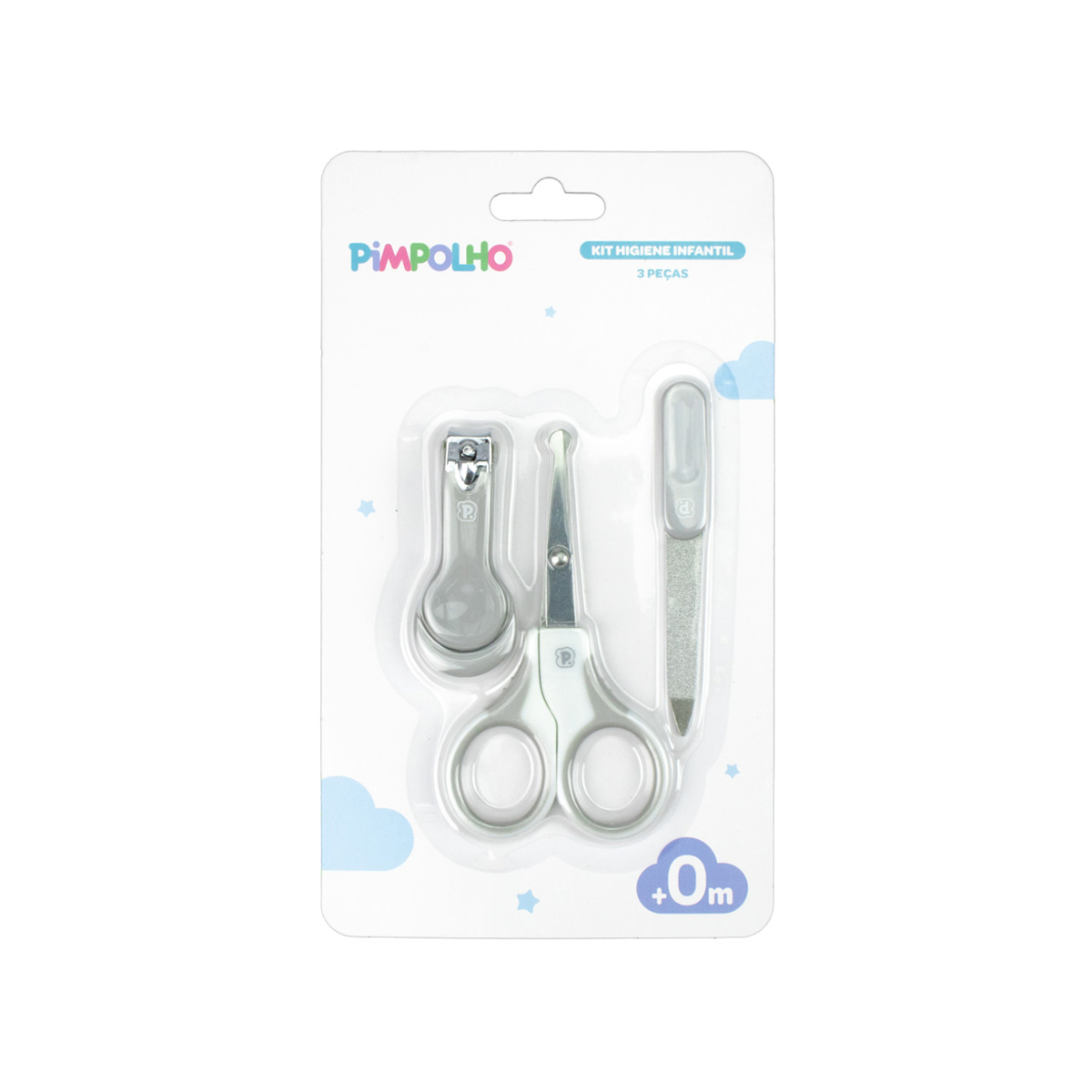 Kit Higiene Infantil Pimpolho Cinza 92671 - Imagem 2