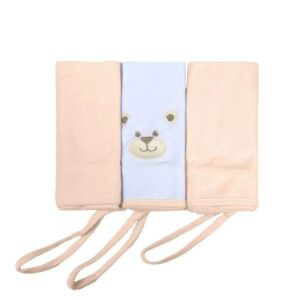 Toalha De Boca Bublim Neutro Pêssego/Urso Espaço 75023491