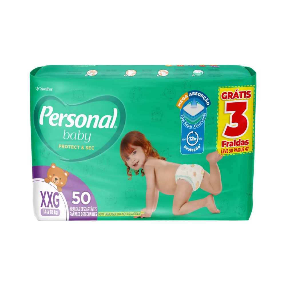 Fralda Infantil Personal Baby - Imagem 4