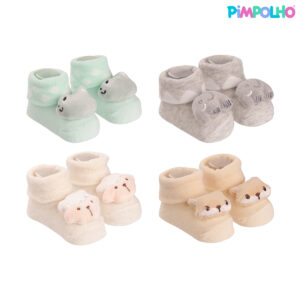 Meia Bichinho RN Pimpolho C/Chocalho Neutro 300856