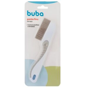 Pente Fino Em Aço Buba Branco13684
