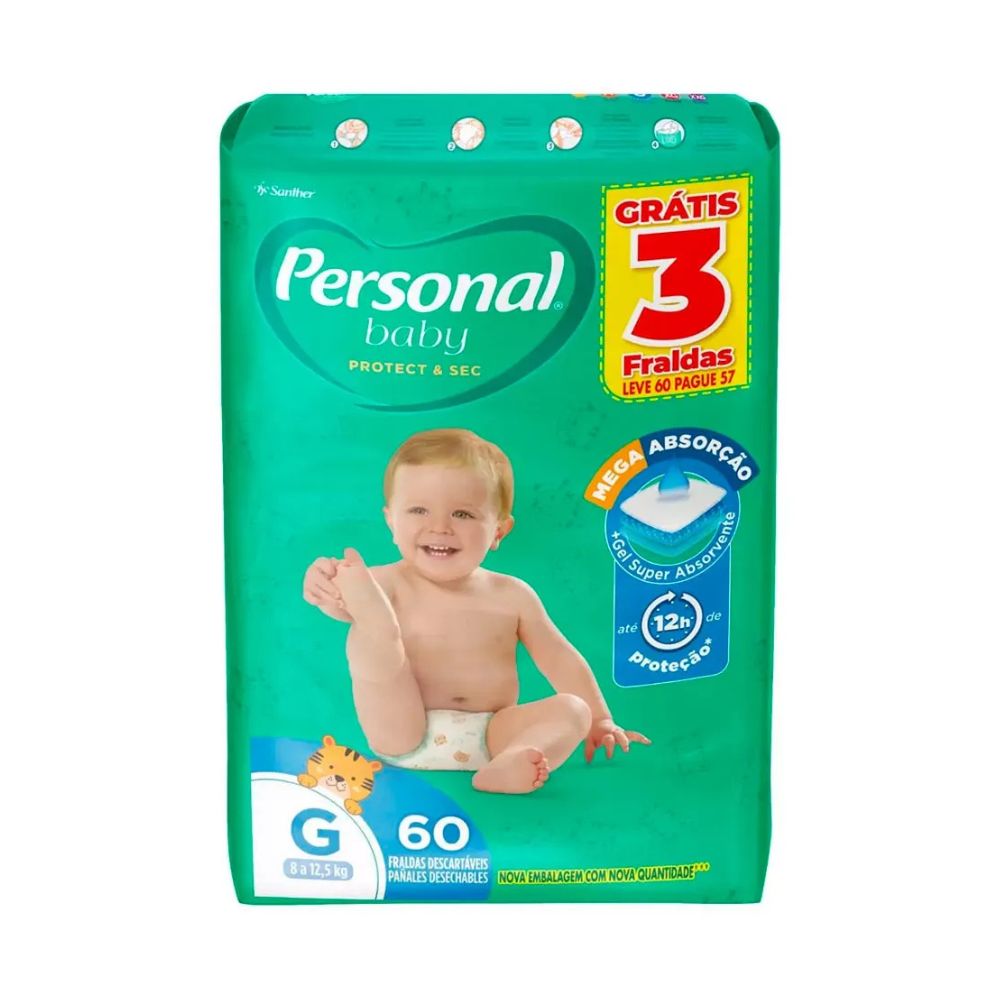 Fralda Infantil Personal Baby - Imagem 2