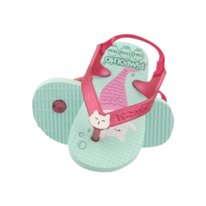 Chinelo Pimpolho Feminino Verde Gato Sereia 74458