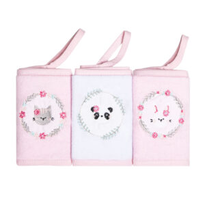 Pano De Boca Papi Atoalhado Feminino Rosa/Amiguinhas 3826/1772