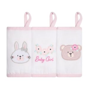 Babete Gifts Papi Friends Feminino Bordada Rosa/Coelha Urso 1545/3023