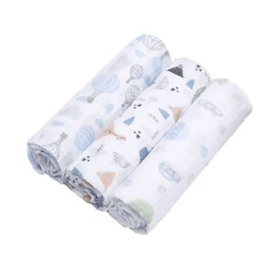 Cueiro Swaddle Papi C/3 Soft Masculino Azul/Jurassic 1544/2306