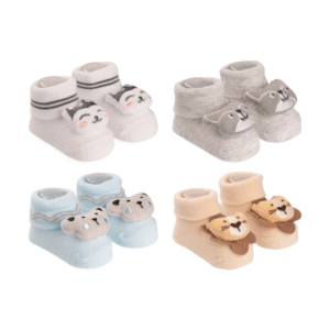 Meia Bichinho Neutro RN Pimpolho com Chocalho 300855