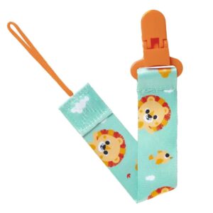 Prendedor De Chupeta Buba Zoo Masculino Laranja/Leão 18817