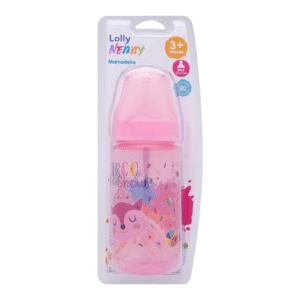 Mamadeira Lolly Nenny 300ml +3m Rosa Circo 11675-01