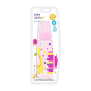 Mamadeira Lolly Nenny 240ml +3m Rosa Girafa 1670-01