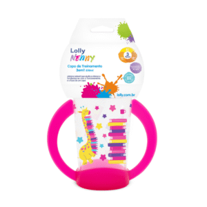 Copo de Treinamento Lolly Nenny 3em1 Rosa Girafa 7106-00
