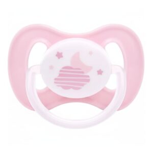 Chupeta Buba Comfort  +6m Feminino Rosa/Nuvem 21124