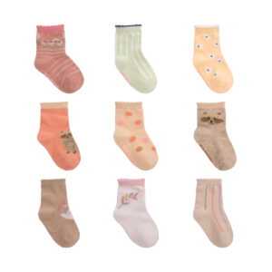 Kit Meia Pimpolho Antiderrapante 21-25 Feminino Estampado 301148