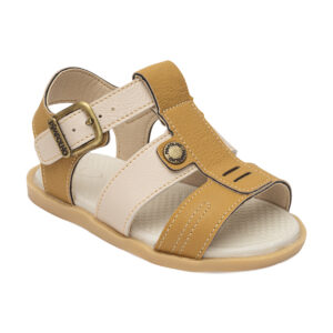 Sandália Aventura Pimpolho Fase 2 Masculino Off White/Amarelo 0120533C