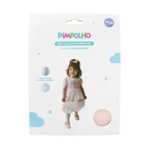 Meia Calça Poliamida Pimpolho Lisa 02 A 03 Anos Feminino Rosa 300315