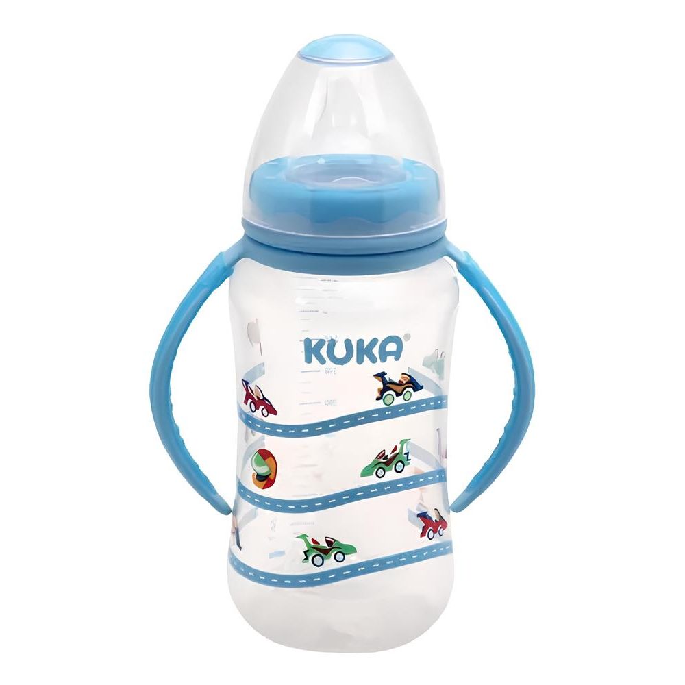 Mamadeira Kuka Natural Big Bico Ortodôntico Azul 330ml Sortido - Imagem 3