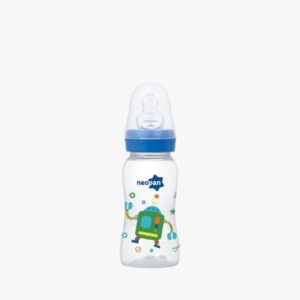 Mamadeira Neopan Decorada Bico Ortodôntico Azul 140ml 2161