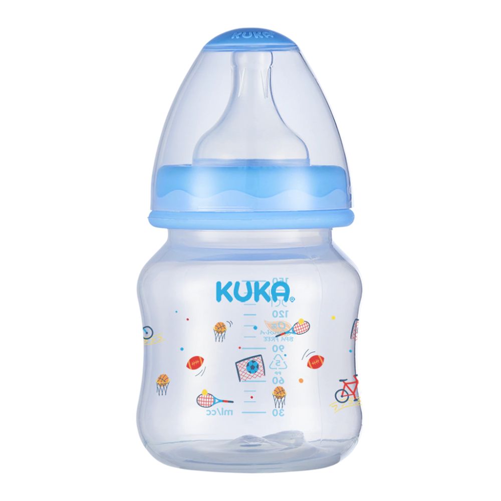 Kit com 3 Mamadeira Big Natural Kuka Bico Redondo Azul 3156 - Imagem 2