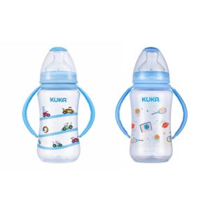 Mamadeira Kuka Natural Big Bico Ortodôntico Azul 330ml Sortido