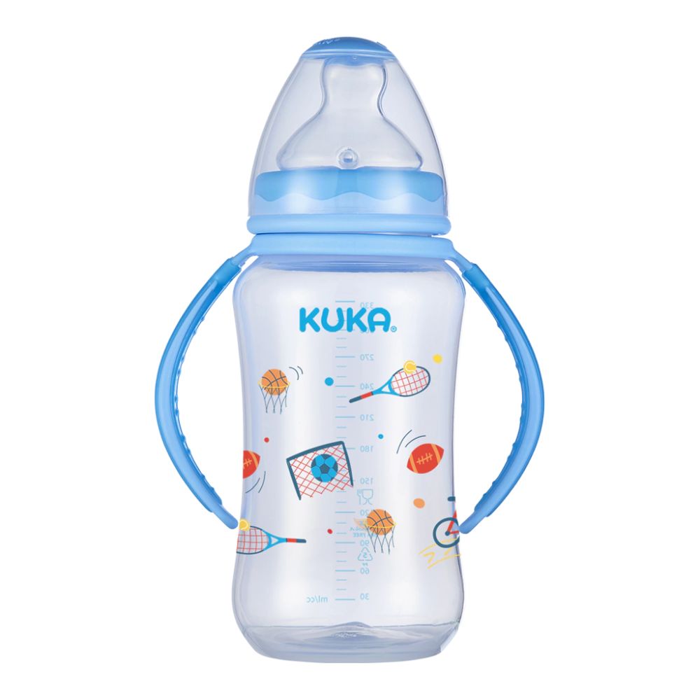 Mamadeira Kuka Natural Big Bico Ortodôntico Azul 330ml Sortido - Imagem 2