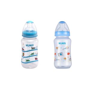 Mamadeira Kuka Natural Big Bico Ortodôntico Azul Sortido