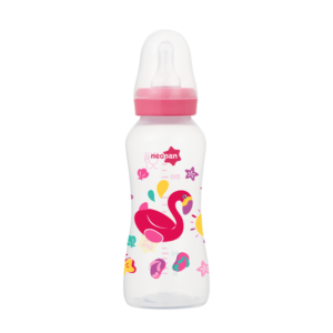 Mamadeira Neopan Decorada Bico Redondo Rosa 250ml 2102