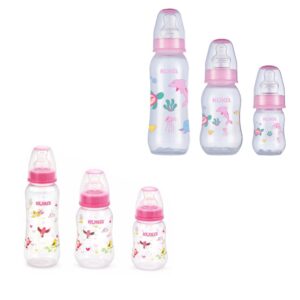 Kit com 3 Mamaderia Kuka Bico Ortodôntico Rosa Sortido