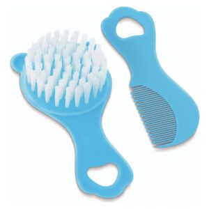 Escova e Pente Infantil Urso 3D Azul 1162-AZ