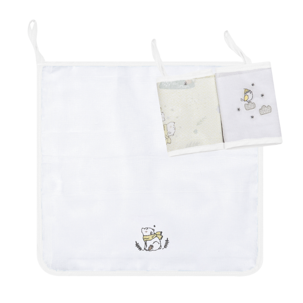 Babete Papizinha com 3 Unidades Amarelo Urso Polar 1094/2100 - Imagem 4