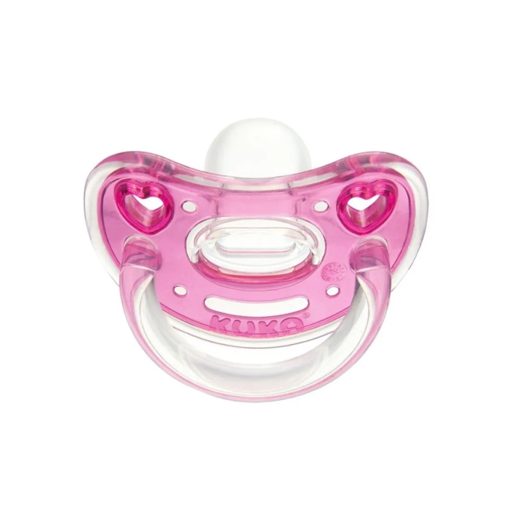 Chupeta de Silicone Elegance Kuka Rosa Tamanho 2 Bico Ortodôntico 2917 - Imagem 2