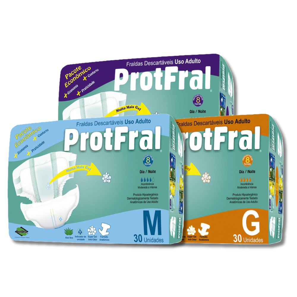 Fralda Protfral Econômico Anatômico Hipoalergênico
