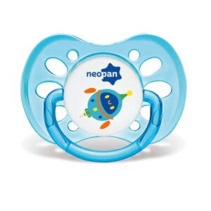 Chupeta Neopan Decorada Bico Ortodôntico Tamanho 1 Azul Robô 4231