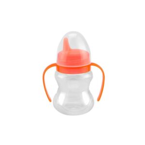 Copo De Treinamento C/Alça Petita Válvula Redutora 240ml +6m Laranja 6108-LR
