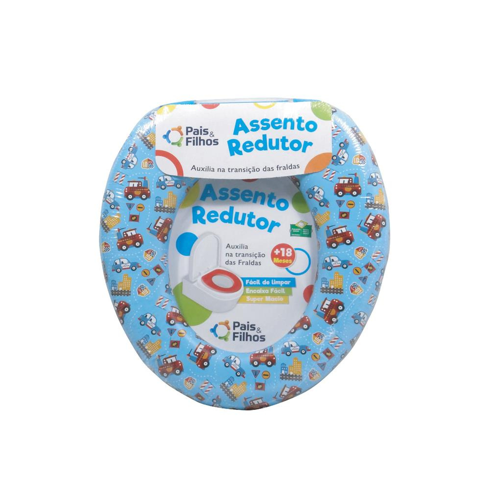 Assento Redutor Pais e Filhos Azul Estampado 3565 - Imagem 2