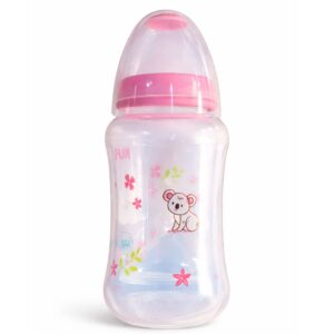 Mamadeira Kuka Natural Big Bico Ortodôntico 330ml Rosa